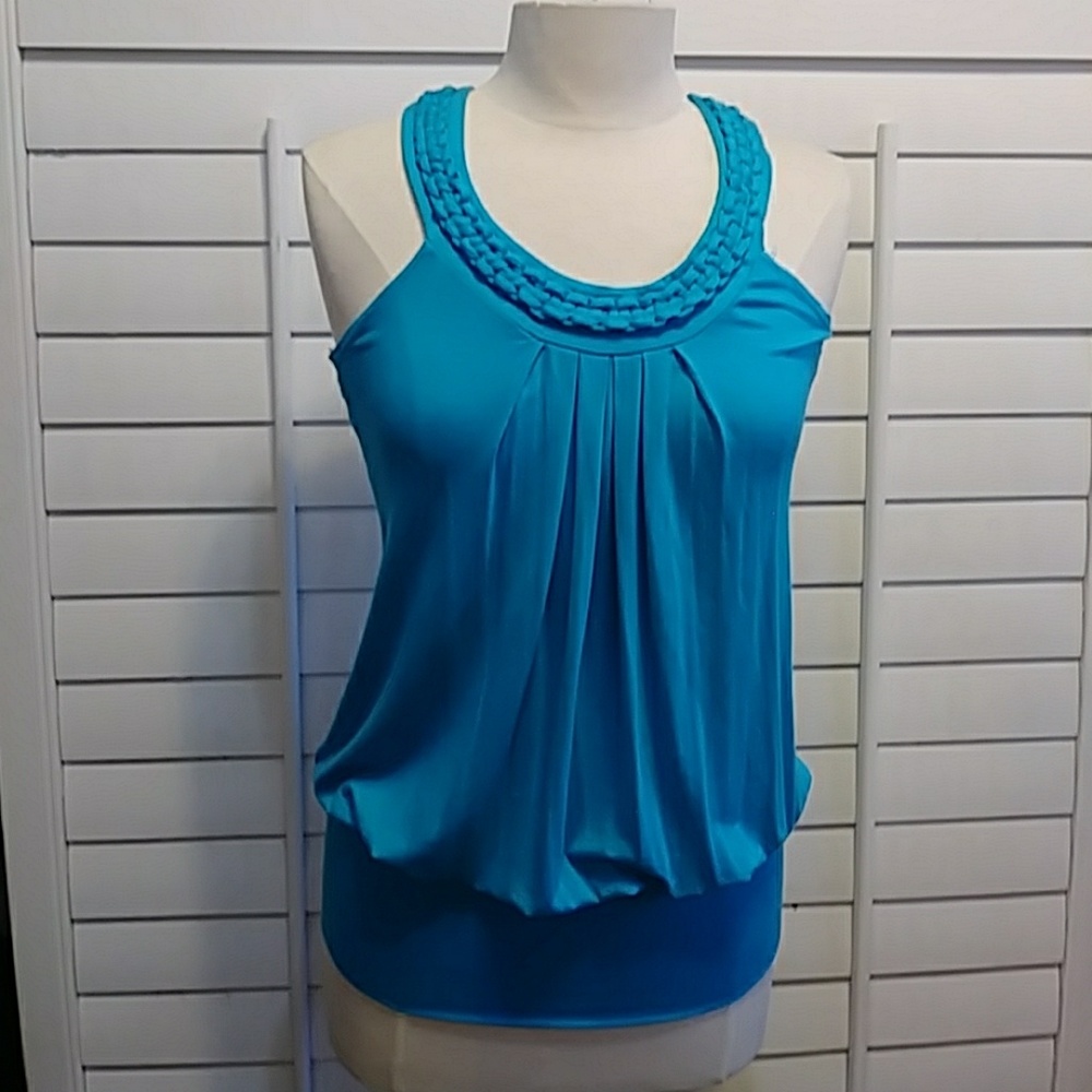 JOLIE TURQUOISE BLUE SHIRT/TOP/TEE. - Size Large - Picture 1 of 5